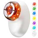 Electric Facial Cupping Therapy Sets, 3 in 1 Gua Sha Face Cupping Massage, Lymphatic Drainage Massager for Face, 7 Color Firming, Smoothing Facial Tools (White)