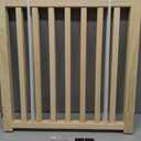 YOCAN Non-Painted Wood FreeStanding Pet Gate for Dogs,Wooden Dog Gates for Doorways, Stairs,The House, Dog Fences Indoor Puppy Gate-2 Panel H:23
