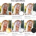 K&F Concept 5-in-1 Light Reflector 32"(80cm) Photography Diffuser Collapsible Portable for Studio and Outdoor Lighting Gold Silver White Black Translucent