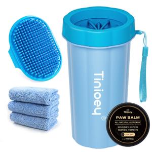 Dog Paw Cleaner for Large Dogs, Dog Paw Washer, Muddy Paw Cleaner, Pet Foot Cleaner, Dog Paw Protector Kit (Blue)