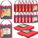 Gueevin 24 Sets Back to School Teacher Gifts Bags Composition Notebook | Paper Gift Bags with Handles and Pencil Tags, Teacher Appreciation Gift, Welcome First Day of School, Staff Women Men Gifts