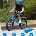 GROWNEER 16" Kids Balance Bike for 4-8 Year Old Boys Girls, Lightweight High Carbon Steel Frame Bicycle, Adjustable Padded Seat & Handlebars, Rear Brake, All-Terrain, Blue