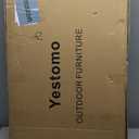 Tall Beach Chairs for Adults, 17" High Backpack Beach Chair with Wooden Armrests, 5 Positions Reclining Heavy Duty Chair with Large Cooler Pouch, Support to 350LBS Striped Blue,1pack