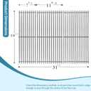 S6G552 (3-Pack) 19.2” SUS304 Stainless Steel Cooking Grates for Weber Summit 600 Series, Summit E-640, S-640, E-650, S-650, E-660, S-660, E-670, S-670 Gas Grills (2007-present)