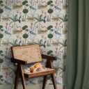 NuWallpaper Laos Taupe Peel and Stick Wallpaper, Taupe Linen Texture Removable Contact Paper for Walls, Self Adhesive Wall Covering for Bedroom Living Room Accent Wall