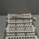 Hershii Tension Shelf Expandable Closet Organizer Adjustable Rod Heavy Duty Hanging Rail Rustproof DIY Storage Rack 4-Bar Extention with Gaskets for Garage Bathroom Kitchen Bedroom Wardrobe (55-90cm/21.65-35.43inches)