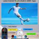 Magcubic 2026 Football-Themed Mini Projector, Portable Projector With WiFi 6 and Bluetooth 5.4, 4K Support, Auto Keystone, 180 Rotatable, Android 14 Smart Proyector For Movie Home Theater HY300F