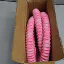 Weighted Soft Spring Hula Hoop for Adults, 3.3 lbs Foldable for Home and Travel, Portable Slimming Fitness Hoop for Weight Loss, Waist-Friendly Design, Upgraded Closed Silent Version (pink)