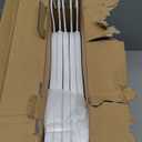 TOPIA HANGER Bride Hanger for Wedding Dress, Premium White Wooden Hangers, 360 Swivel White Hook, Smooth Finish, Extra Smoothly Cut Notches, 10 Pack-CT06W