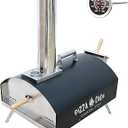 Wood Fired Pizza Oven, Portable Min Pizza Oven for Outdoor Cooking, Includes Pizza Grill, Pizza Peel and Pizza Stone