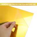 5pack Mirror Acrylic Sheets, 12" x 12" Opaque Glossy Mirror Plastic Sheet with 1/8 Inch3mm Thickness, Rigid Tinted Mirror Acrylic for Cutting, Sawing, Laser Cutting and Engraving (12X12, Gold, 5)