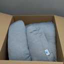 Pharmedoc Pregnancy Pillows, U-Shape Full Body Pillow – Removable Cooling Cover -Dark Grey – Pregnancy Pillows for Sleeping – Body Pillows for Adults, Maternity Pillow and Pregnancy Must Haves