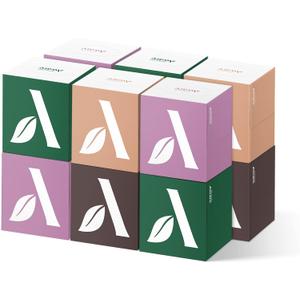 Amazon Aware Bamboo Facial Tissue Cube Boxes, 3-Ply, 12 Pack, 60 Sheets Per Box, 720 Per Pack