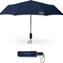 Weatherman Umbrella - Premium Small Compact Mini Umbrellas for Traveling - Windproof Umbrellaas Resists Up to 45 MPH Winds - Traveling Umbrellasa for Rain, Wind, Purse, Pocket, Backpack, Car - Portable Travel Umbrellas Easy Auto Open Close w/ Strong Fiberglass Frame (Navy Blue)