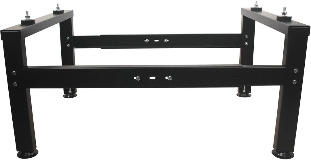 Mini Split Stand Ground Mounting Bracket Pad for 9,000-60,000BTU AC/Heating System/Ductless Air Conditioner,Anti-Vibration Heavy-Duty Vibration Absorber Condenser Adjustable Base 770LBS Load Capacity