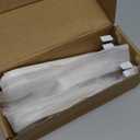 FYY Over The Door Hooks - 2 Pack Heavy Duty Dual-Hook Organizer Hanger with Non-Slip Rubber for Towels, Clothes, Hats & Bags Use in Bathroom, Bedroom, Kitchen - Fits Interior Doors Up to 1.6" White