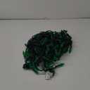 YULETIME Green One-Piece C6 LED Christmas Lights, Total 71 Feet 140 Count 2 Strands 35.5ft 70ct 6" Spacing Waterproof Strawberry String Light (Green)