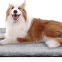 Dog Beds Crate Pad for Medium/Large Dogs, Ultra Soft Faux Fur Dog Bed for Crate, Washable & Anti-Slip Kennel Pad Pillow Cushion for Dogs Cozy Sleeping Mat (36" x 23", Grey)