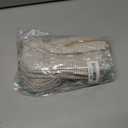 Sanwuta 6 Pcs Seersucker Cosmetic Bags Bulk Seersucker Makeup Bags Stripe Women Pouch Large Preppy Storage Pouch Toiletry Travel Organizer for Wedding Bridesmaid Bride Favor Mom Gift (Khaki)