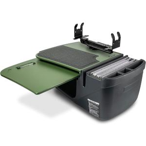 AutoExec GripMaster Car Desk for Your Vehicle Workstation and Mobile Office, Army Green with Printer Stand