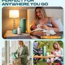 22oz Breast Milk Cooler Bottle for Travel & Outdoor Use, Portable Breastmilk Chiller with 24-Hour 360 Cooling, Larger Capacity with 2 Baby Bottles for Breast Milk Storage