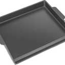 Cast Iron Griddle for Gas Grill Stove Top Plate Universal Flat Griddle Insert Stovetop Skillet Charcoal Electric Range Oven Large Cooking Pan Replacement Outdoor Camp Camping Part 23" x 16"