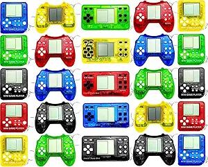 25 Pcs Video Game Party Favors for Kids, Video Game Keychain, Mini Gamer Party Favors, Gaming Party Decorations, Birthday Party, Classroom Prizes, Goodies Bags Stuffer