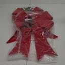 2 Pack 24'' x 14'' Prelit Large Christmas Bows Decorations with 20 Lights & Timer Remote, 8 Modes Battery Operated Red Velvet Xmas Bows for Wreaths Garland Christmas Tree Topper Outdoor Indoor Home