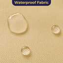 Foreate Waterproof Fabric by The Yard 600d Cordura Canvas Fabric 58" Wide for Indoor Outdoor Patio 1 Yard, Yellow