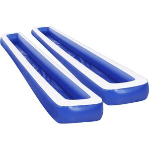 2 Pcs Sailing Boat Inflatable Raceway, 10ft Long Portable Lane Race Track, Kids Sailing Boat Racing, Outdoor Indoor Water Activity