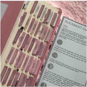 5 x Thinkor- Repositionable Bible Tabs, 66 Pink Theme Laminated Tabs for Women, Thinkor for Study Bible