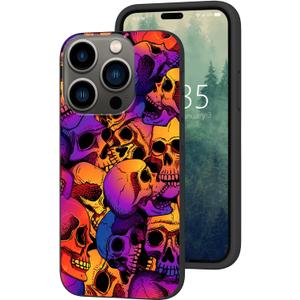 Compatible with iPhone 14 Pro Max Case,Halloween Skull Phone Case for Girls Woman TPU Soft Shockproof Protective Case Cover Designed for iPhone 14 Pro Max 6.7 inch Compatible with iPhone 14 Pro Max Case,Halloween Skull Phone Case for Girls Woman TPU Soft Shockproof Protective Case Cover Designed for iPhone 14 Pro Max 6.7 inch