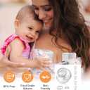 Wearable Breast Pump Milk Collector Cup Accessories,Compatible with 24mm TSRETE/kmaier/eulumap/Momcozy S9/S12 Wearable Breast Pump,Upgrade Duckbill Valve with Free Rotation,Extra 5pcs Flange Inserts