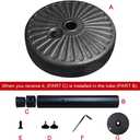 EliteShade Umbrella Base Water Filled Stand Market Patio Outdoor Heavy Duty Umbrella Holder(Black)