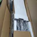 Honfach Twin Size Floating Bed Frame with Led Lights and Charging Station, Metal Bed Frame with Heavy Duty Steel Slats Supports,Black