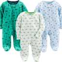 Simple Joys by Carter's Baby 3-Pack Neutral Sleep and Play (Green)  Preemie