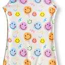 Gymnastics Leotards for Girls 2T 3T 4T 5T 6T 7T 8T Toddler Tumbling Outfit Biketard Unitard with Shorts Multiple Colors (B Cute Smile)