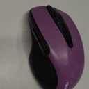 TECKNET Wireless Mouse, 2.4G Ergonomic Optical Mouse, Computer Mouse for Laptop, PC, Computer, Chromebook, Notebook, 6 Buttons, 24 Months Battery Life, 2600 DPI, 5 Adjustment Levels - Purple