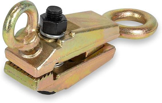 5 Ton Auto Body Pulling Clamp, 2Way SelfTightening Frame Grips, Heavy Duty Small Mouth Collision Repair Tool for Car Bodywork, Pulling Capacity 5T (Straight) & 2T (Cross), Professional Grade