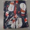 Matching Christmas Onesie Pajamas for Family/Couples, Cute Printed One-piece Pjs, Xmas Holiday Adult Hooded Sleepwear (Blue)