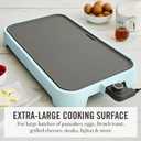 Martha Stewart 12"x 22" XL Electric Griddle, Ceramic Nonstick Flat Top