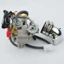 GOOFIT 4 Stroke PD24J Carburetor with Intake Manifold Pipe for GY6 125cc 150cc 152QMI 157QMJ 1P57QMJ ATV Scooter