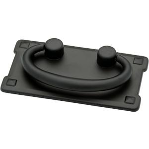 Franklin Brass Mission (5-Pack) Cabinet Handles 3" Hole Center Ring Pulls | Matte Black Hardware Kitchen Door, Drawers, Dressers, Furniture P62076-FB-C1