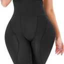 POP CLOSETS Padded Underwear for Women Hip Enhancer Shapewear Shorts Tummy Control Panties Butt Pads for Bigger Butt (XX-Large, Black)