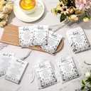 Ctosree 100 Set Wedding Favors for Guests Bulk Include 100 Pcs Self Adhesive Seed Packets Kraft Paper Seed Envelopes Let Love Grow Cards and Organza Gift Bags for Bridal Shower (Retro)
