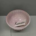 DOWAN 8'' Purple Pedestal Decorative Bowl – Handcrafted Reactive Glaze Footed Ceramic Centerpiece Bowl for Entryway Keys & Dining Table, Aesthetic Housewarming Gift