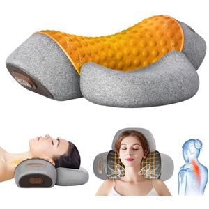 Pillow Neck Massager Hump: Fisiorest 3-in-1 Neck Massager Pillow for Neck Shoulder Pain Relief, Heated Neck Massager Pillows with Heating,Traction,Vibrating Function, Callixe Thera Pillow