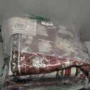 Softlife Washable Rug for Living Room, Non-Slip Rugs for Kitchen, 6x9 Oriental Indoor Mat Under Dinning Table, Mordern Print Home Carpets with Rubber Backing for Kids, Maroon and Beige