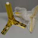 6 Inch Gold Metal Furniture Legs, Set of 12, Replacement Triangle Couch Legs with Screw, Metal Triangle Furniture Feet for Dressers, Cabinets, Sofas, Tables, Chair & More