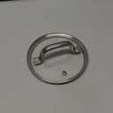 9.1 InchTempered Glass Lid Replacement for Instant Pot 6 Quart, Electric Pressure Cooker Pot Lid Accessories, Slow Crock Cooking Pot Lid Mit Stainless Steel Handle and Rim